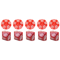 Zestaw 10 Kostek K10 0-9 +...