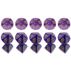 Zestaw 10 Kostek K10 0-9 +...