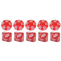 Zestaw 10 Kostek K10 0-9 +...