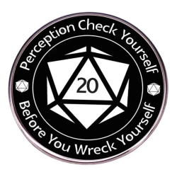 Metalowa Przypinka RPG DND...