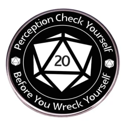 Metalowa Przypinka RPG DND...