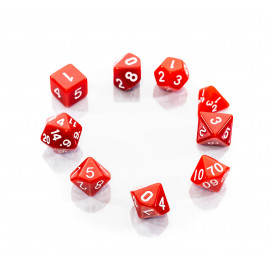 Kostki RPG Czerwony Zestaw...