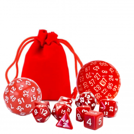 Kostki RPG Czerwony Zestaw...