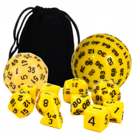 Kostki RPG Żółty Zestaw 12...