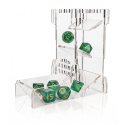 Przezroczysty Dice Tower...