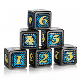 Błękitne Łuski Metalowa...